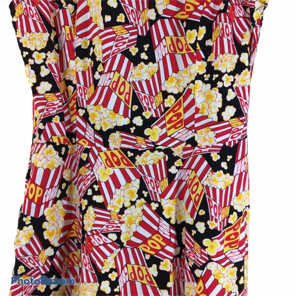 Popcorn Print Dress Retrolicious Sz S